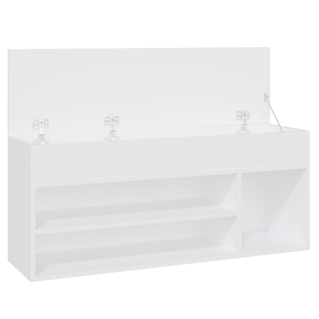 Panca Portascarpe Bianco 105x30x45 cm in Truciolato cod mxl 70848