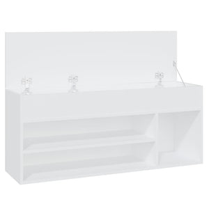 Panca Portascarpe Bianco 105x30x45 cm in Truciolato cod mxl 70848