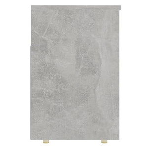 Panca Portascarpe Grigio Cemento 105x30x45 cm in Truciolato cod mxl 66939