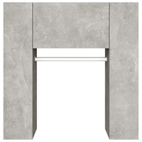 Scaffale Ingresso Grigio Cemento 97,5x37x99cm Legno Multistrato