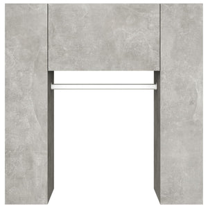 Scaffale Ingresso Grigio Cemento 97,5x37x99cm Legno Multistrato