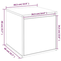 Cassetto Contenitore Rovere Sonoma 40,5x40x40 cm in Multistrato cod mxl 40717