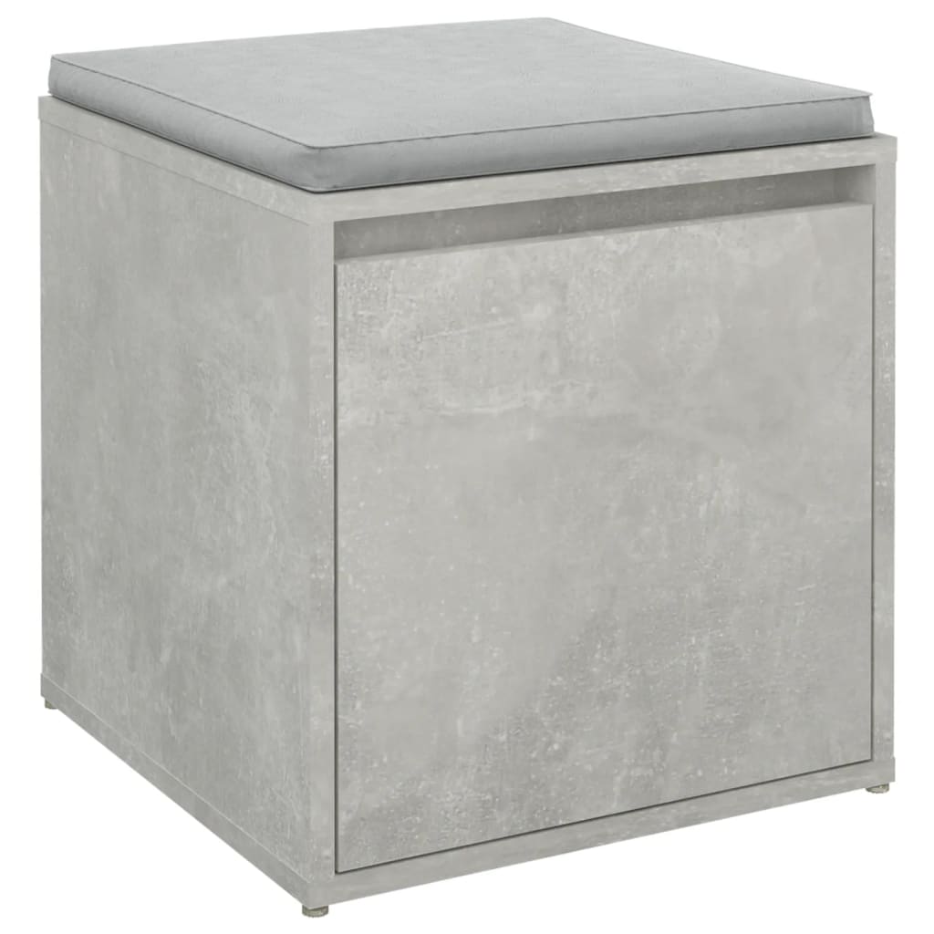 Cassetto Contenitore Grigio Cemento 40,5x40x40 cm in Legno cod mxl 39958