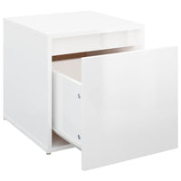 Cassetto Contenitore Bianco Lucido 40,5x40x40 cm in Legno cod mxl 49853