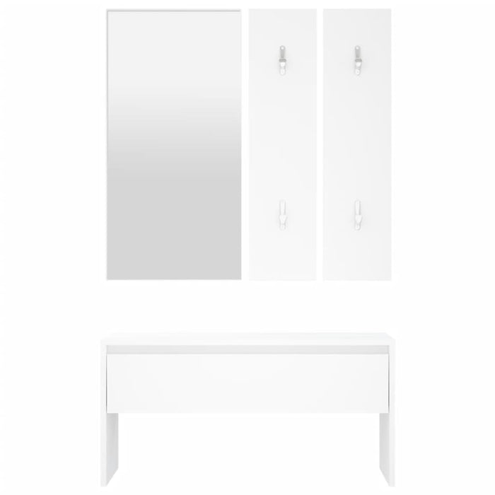 Set di Mobili da Corridoio Bianco in Legno Multistrato  cod mxl 52510