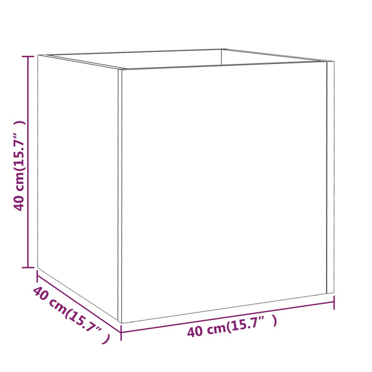 Fioriera Bianca 40x40x40 cm in Legno Multistrato cod mxl 66998