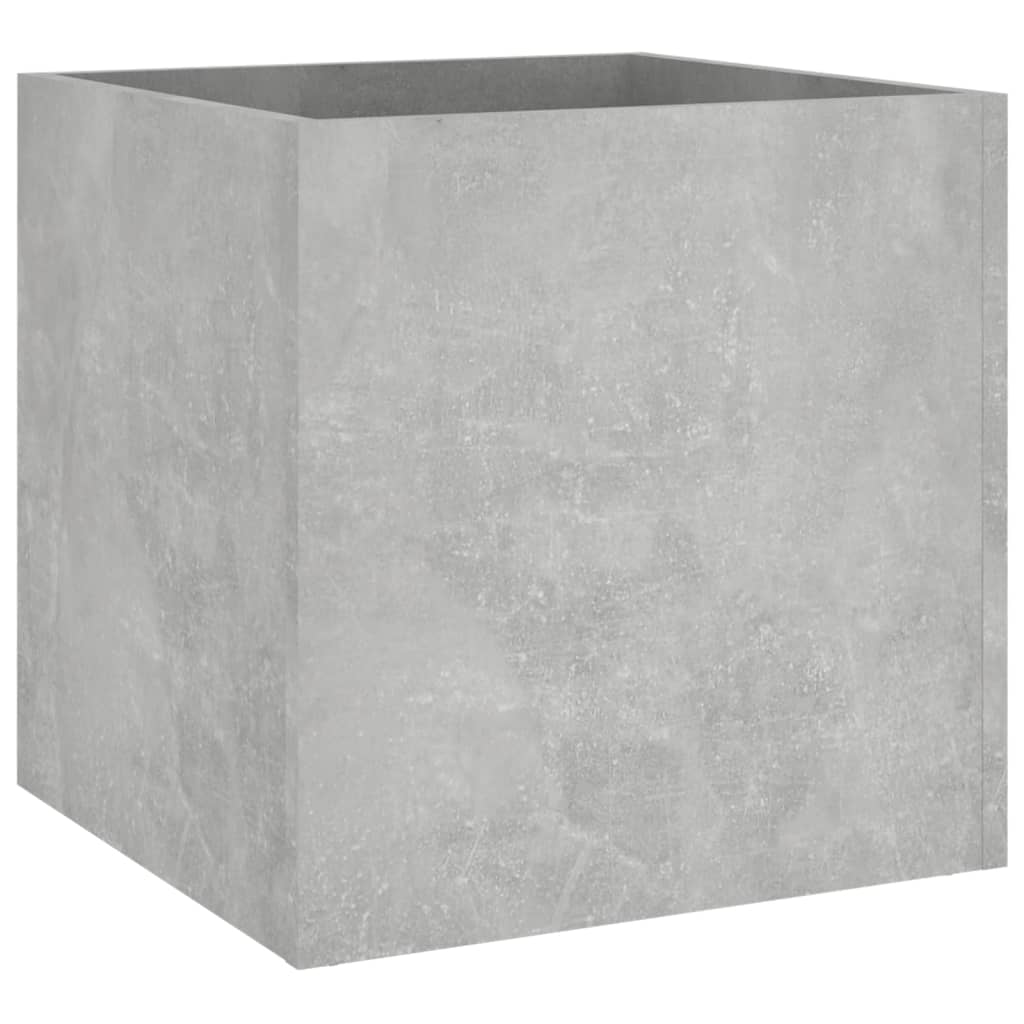 Fioriera Grigio Cemento 40x40x40 cm in Legno Multistrato cod mxl 66820