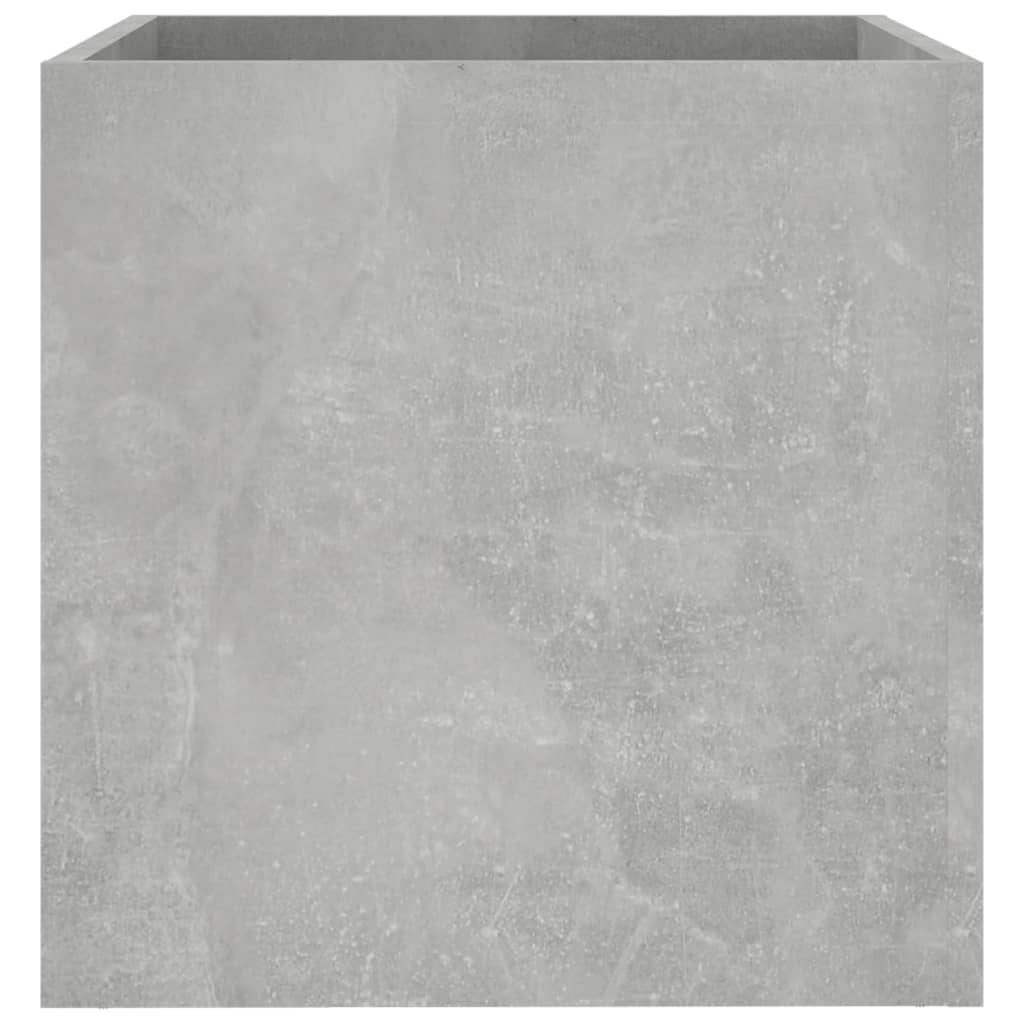 Fioriera Grigio Cemento 40x40x40 cm in Legno Multistrato 808796