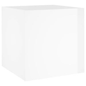 Fioriera Bianco Lucido 40x40x40 cm in Legno Multistrato cod mxl 67254