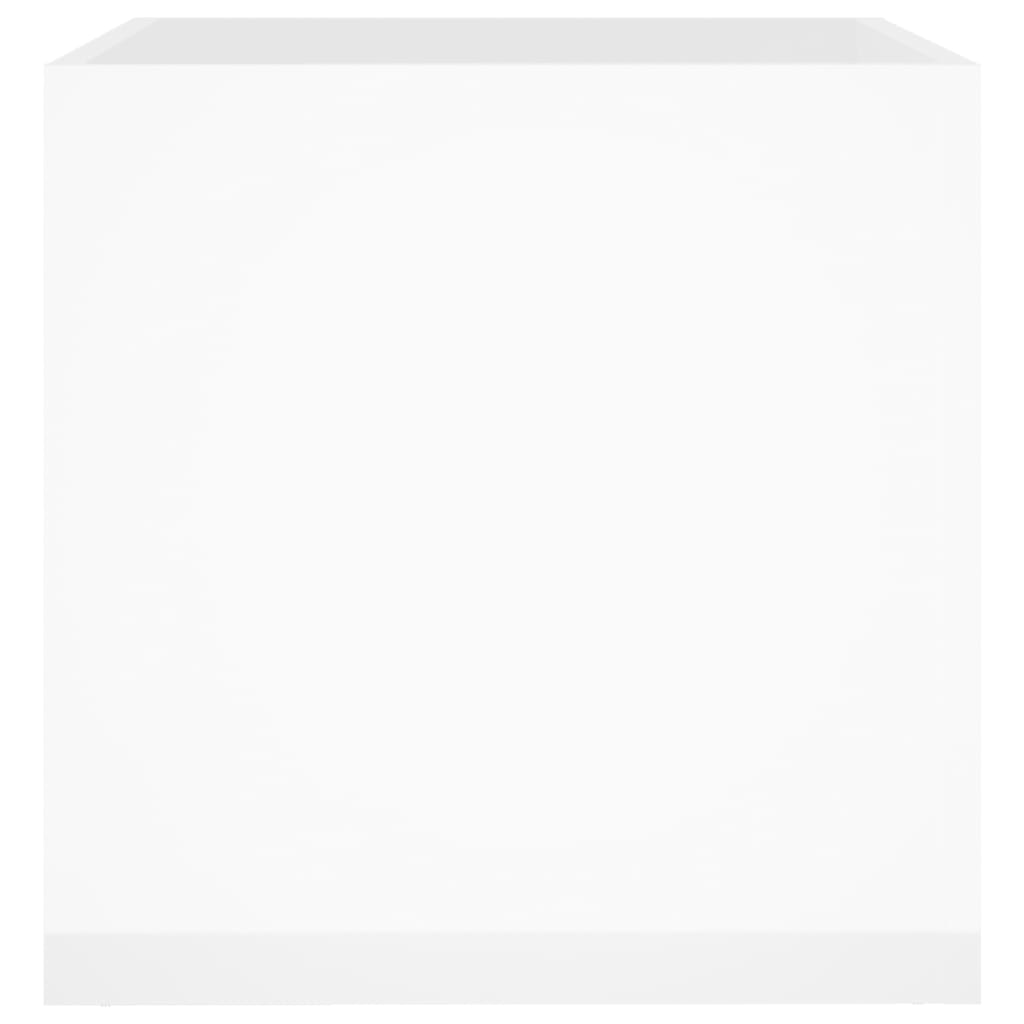 Fioriera Bianco Lucido 40x40x40 cm in Legno Multistrato cod mxl 67254