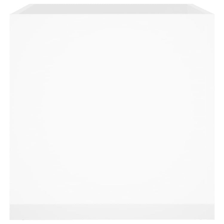 Fioriera Bianco Lucido 40x40x40 cm in Legno Multistrato cod mxl 67254