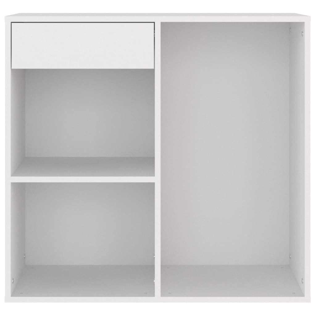 Armadietto per Cosmetici Bianco 80x40x75cm in Legno Multistrato 808837