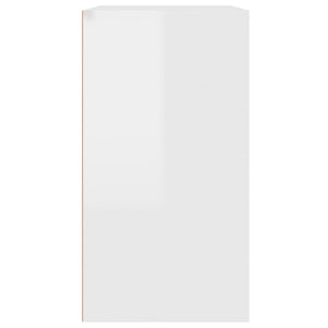 Armadietto per Cosmetici Bianco Lucido 80x40x75 cm in Legno 808843