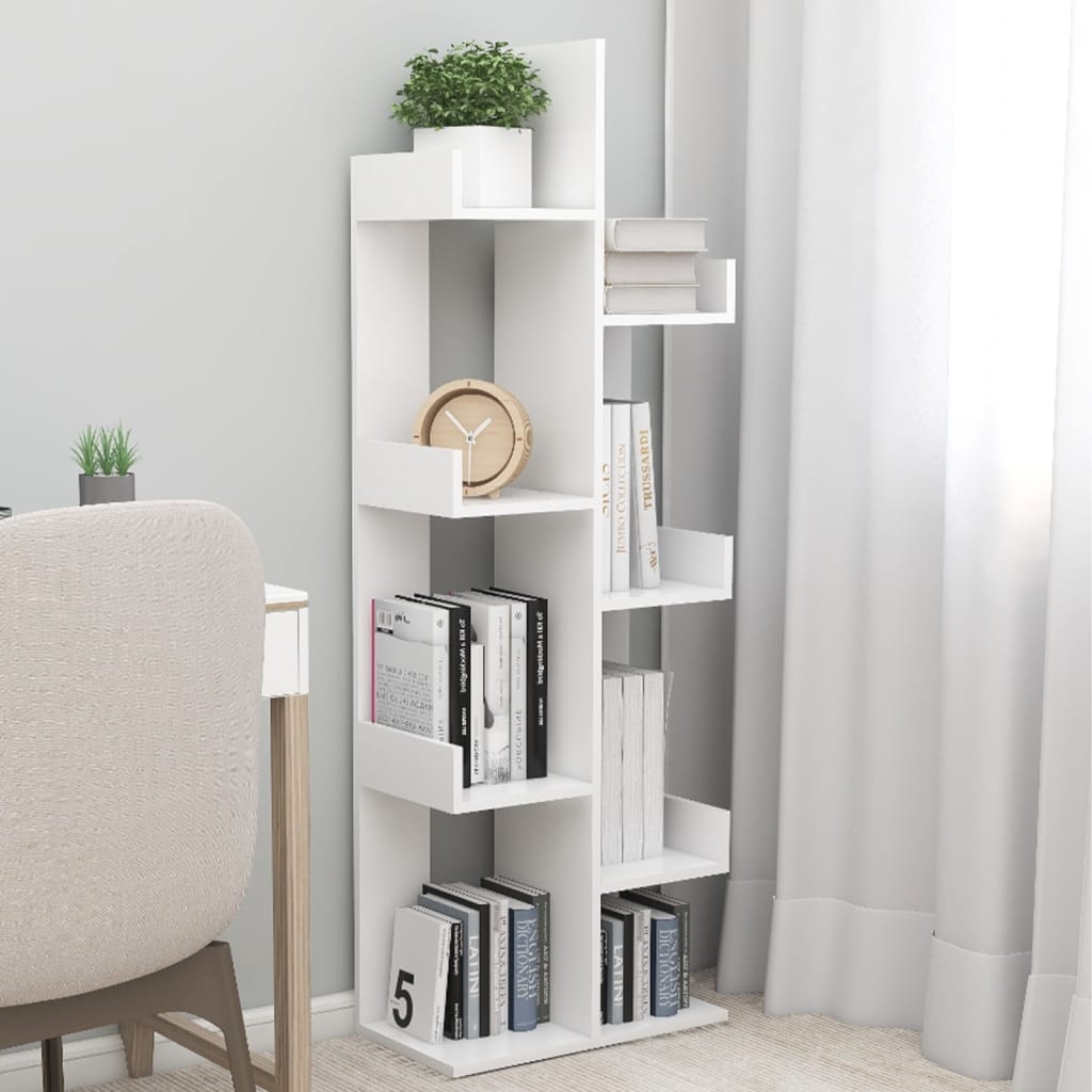 Libreria Bianca 48x25,5x140 cm in Truciolato 808909