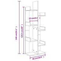 Libreria Rovere Sonoma 48x25,5x140 cm in Truciolato 808912