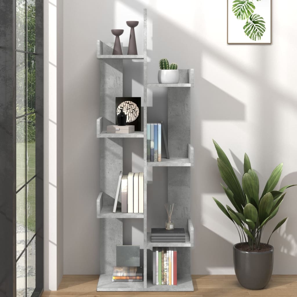 Libreria Grigio Cemento 48x25,5x140 cm in Truciolato 808913