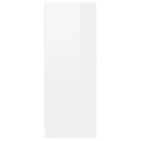 Scarpiera Bianco Lucido 60x35x92 cm in Truciolato 808933