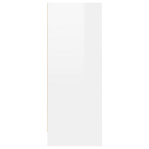 Scarpiera Bianco Lucido 60x35x92 cm in Truciolato 808933