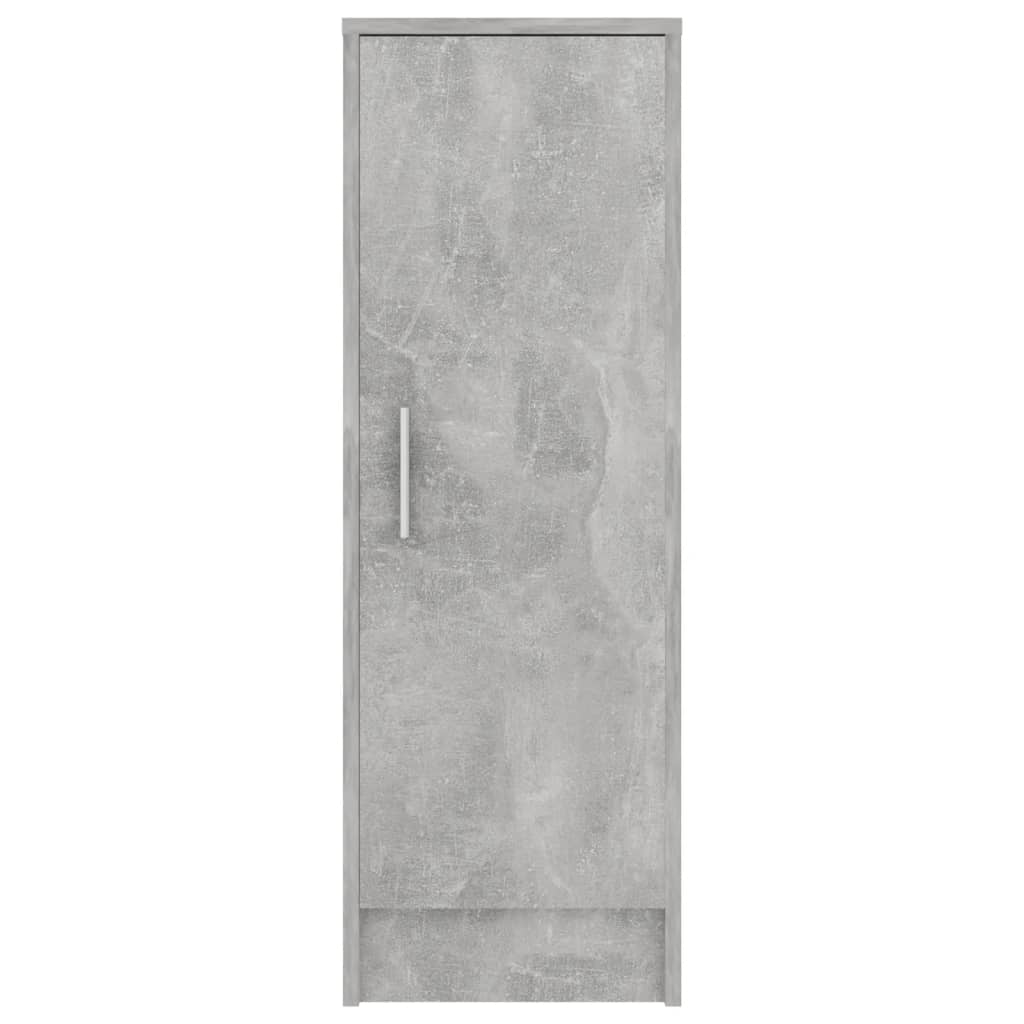 Scarpiera Grigio Cemento 32x35x92 cm in Truciolato 808976