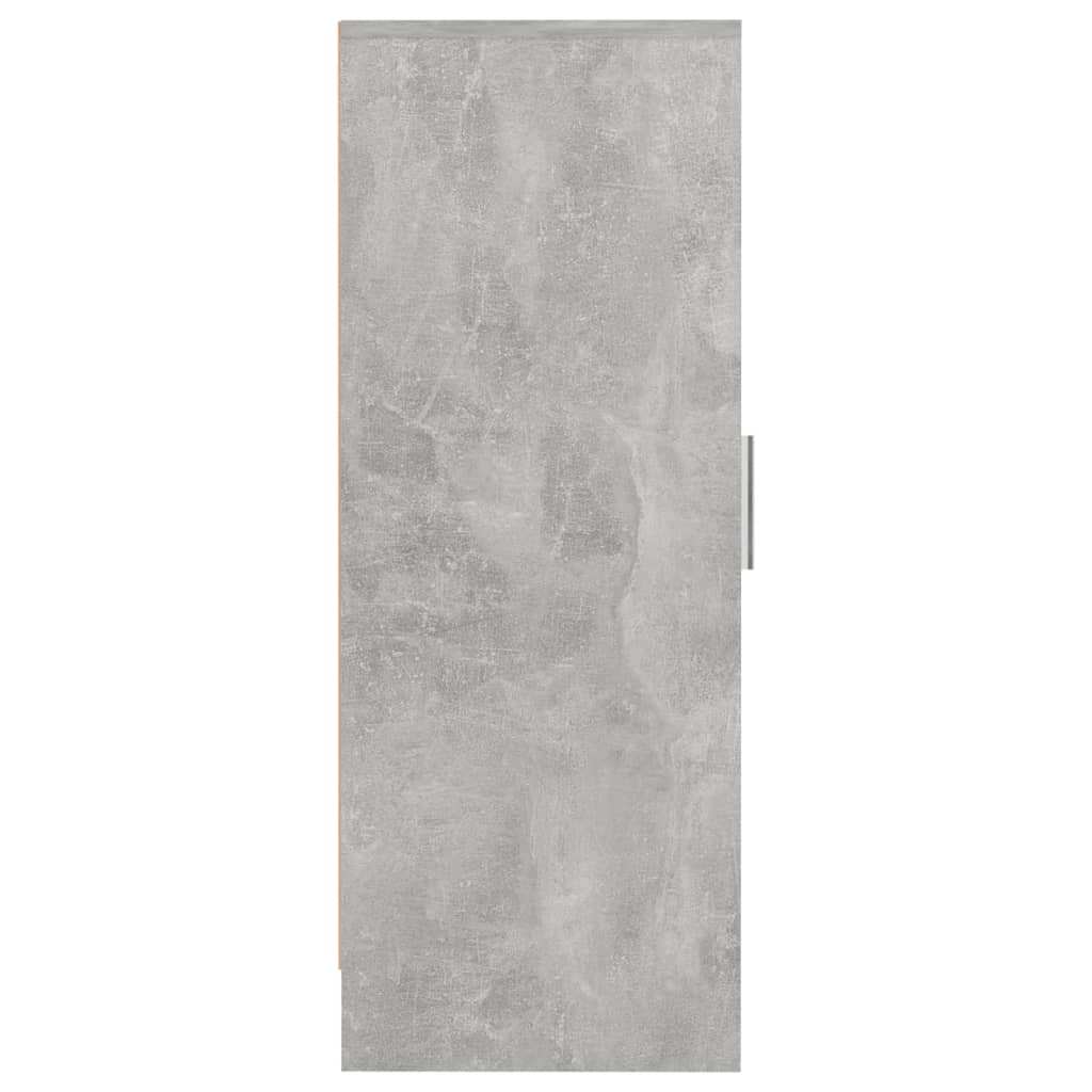 Scarpiera Grigio Cemento 32x35x92 cm in Truciolato 808976