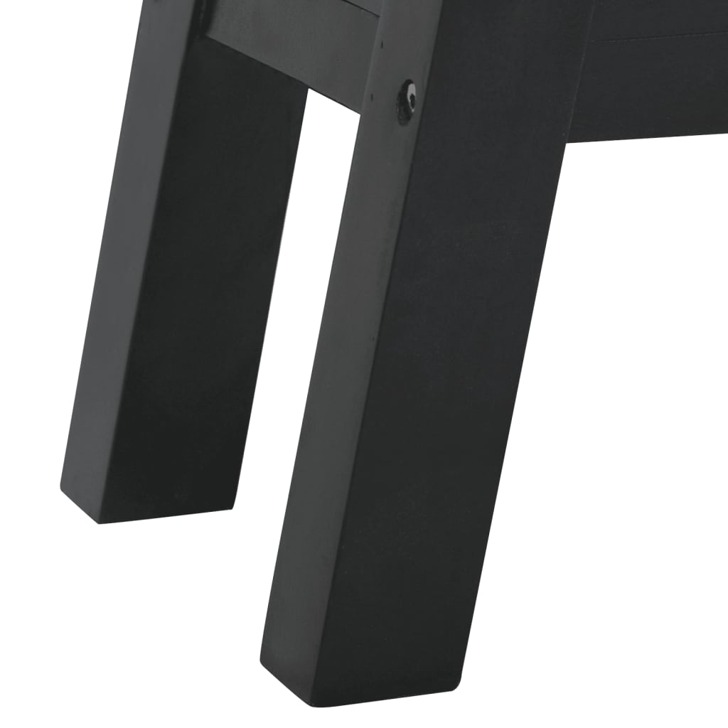 Tavolo Consolle Nero 110x30x75 cm in Legno Massello di Mogano 337890