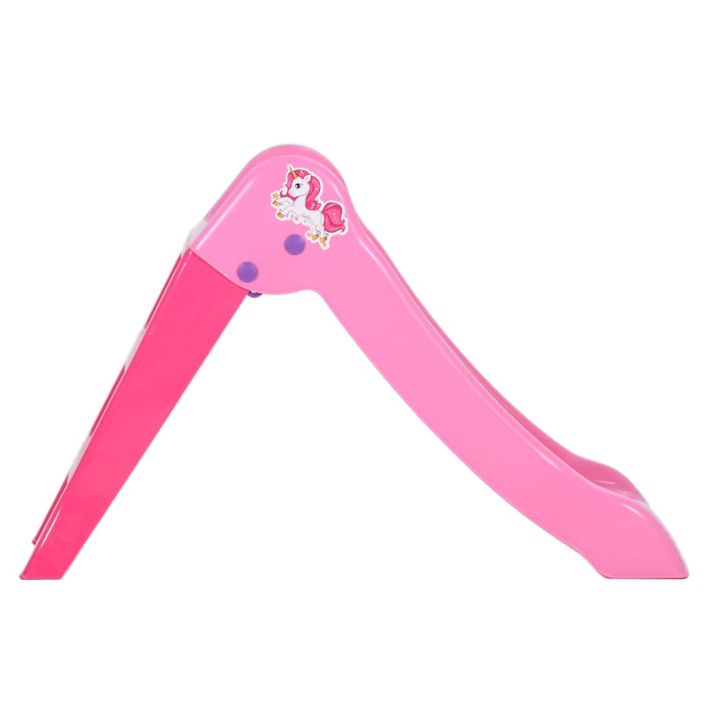 Scivolo per Bambini Pieghevole 111 cm Rosa 80364