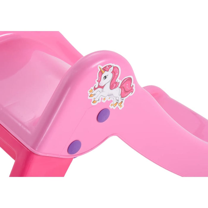 Scivolo per Bambini Pieghevole 111 cm Rosa 80364