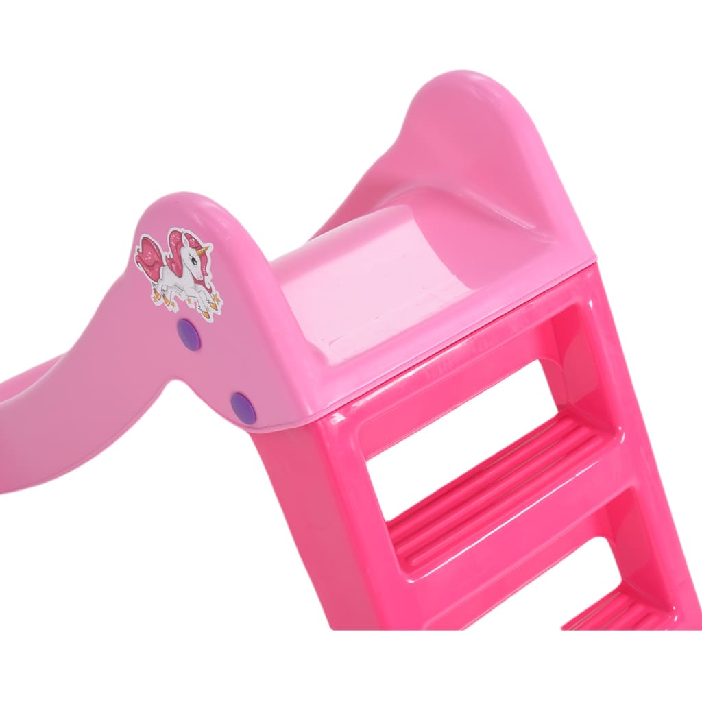 Scivolo per Bambini Pieghevole 111 cm Rosa 80364