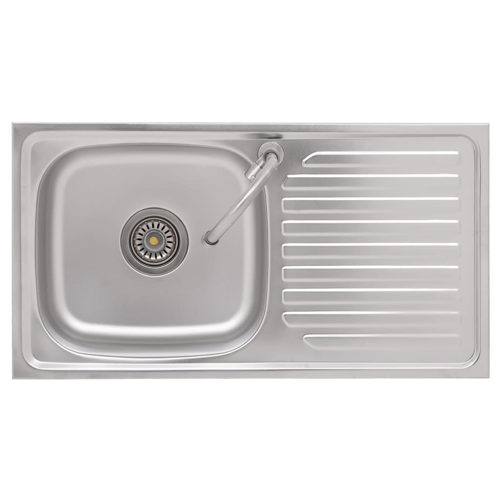 Lavello da Campeggio Vasca Singola con Rubinetto Acciaio Inox cod mxl 49972