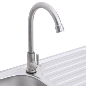 Lavello da Campeggio Vasca Singola con Rubinetto Acciaio Inox cod mxl 49972