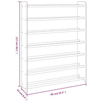 Scarpiera Marrone 90x24x117 cm in Legno Multistrato