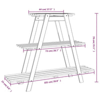 Portafiori 101x23x79 cm in Legno Massello di Pino 327378