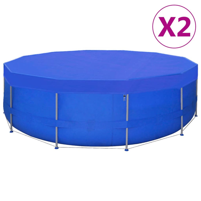 Coperture per Piscina 2 pz in PE Rotonde 460 cm 90 g/m²