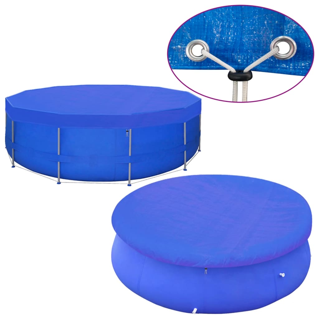 Coperture per Piscina 2 pz in PE Rotonde 460 cm 90 g/m²