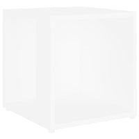 Tavolino Bianco 33x33x34,5 cm in Legno Multistrato 809008