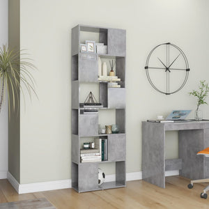 Libreria/Divisorio Grigio Cemento 60x24x186 cm in Truciolato cod mxl 9971