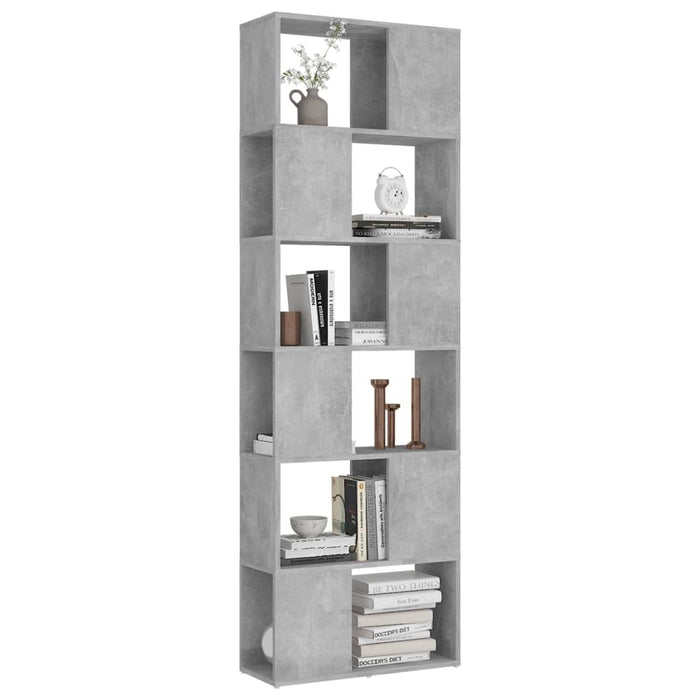 Libreria/Divisorio Grigio Cemento 60x24x186 cm in Truciolato 809102