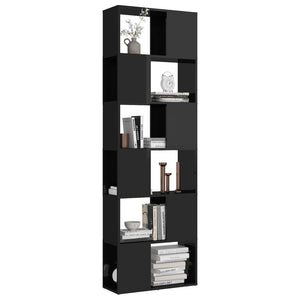 Libreria/Divisorio Nero Lucido 60x24x186 cm cod mxl 23971