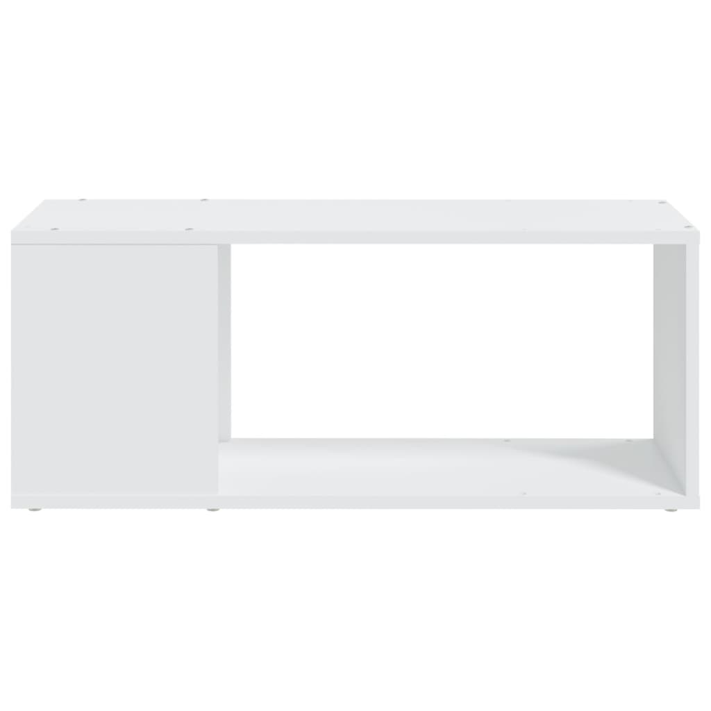 Mobile Porta TV Bianco 80x24x32 cm in Legno Multistrato