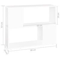 Mobile TV Bianco 80x24x63 cm in Truciolato cod mxl 15086