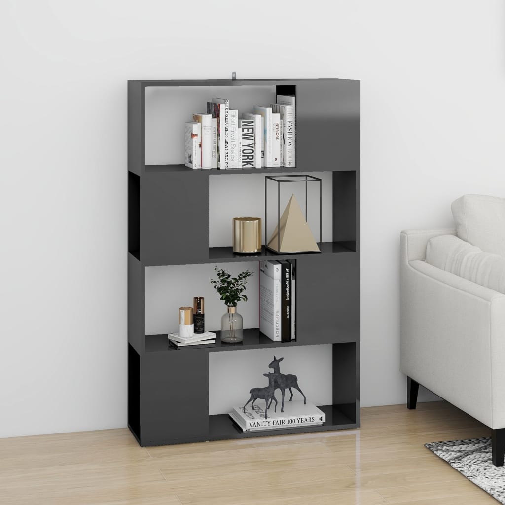 Libreria/Divisorio Grigio Lucido 80x24x124,5 cm cod mxl 12080