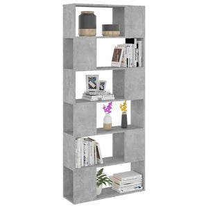 Libreria/Divisorio Grigio Cemento 80x24x186 cm in Truciolato cod mxl 57979