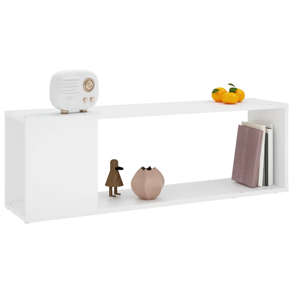 Mobile Porta TV Bianco 100x24x32 cm in Legno Multistrato 809161