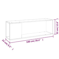 Mobile Porta TV Bianco 100x24x32 cm in Legno Multistrato 809161