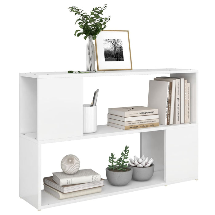 Libreria Bianca 100x24x63 cm in Legno Multistrato 809170