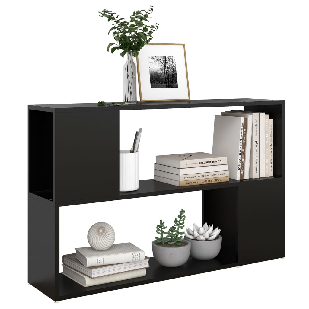 Libreria Nera 100x24x63 cm in Truciolato 809171