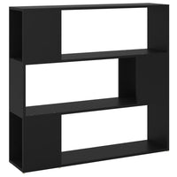 Libreria/Divisorio Nera 100x24x94 cm 809180