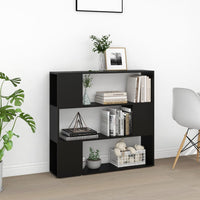 Libreria/Divisorio Nera 100x24x94 cm 809180