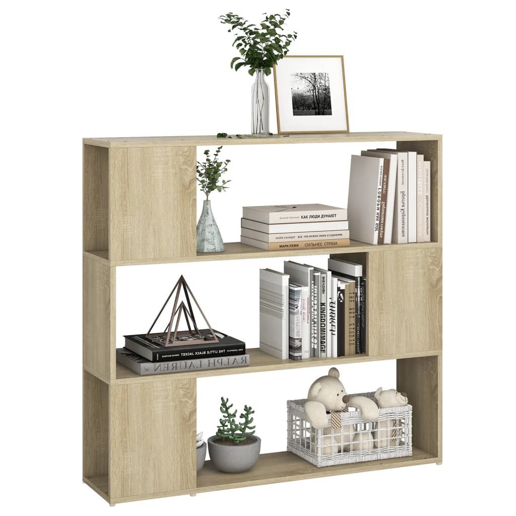 Libreria/Divisorio Rovere Sonoma 100x24x94 cm