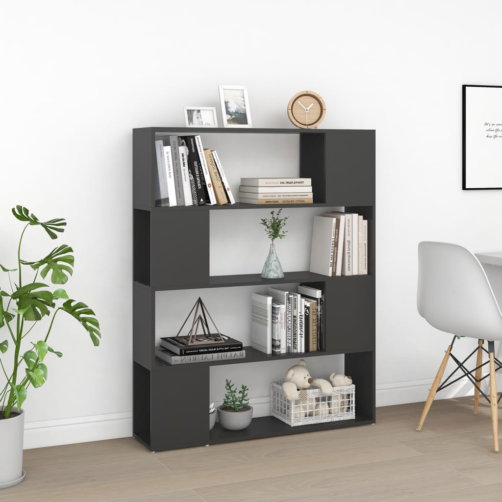 Libreria/Divisorio Grigio 100x24x124 cm cod mxl 17479